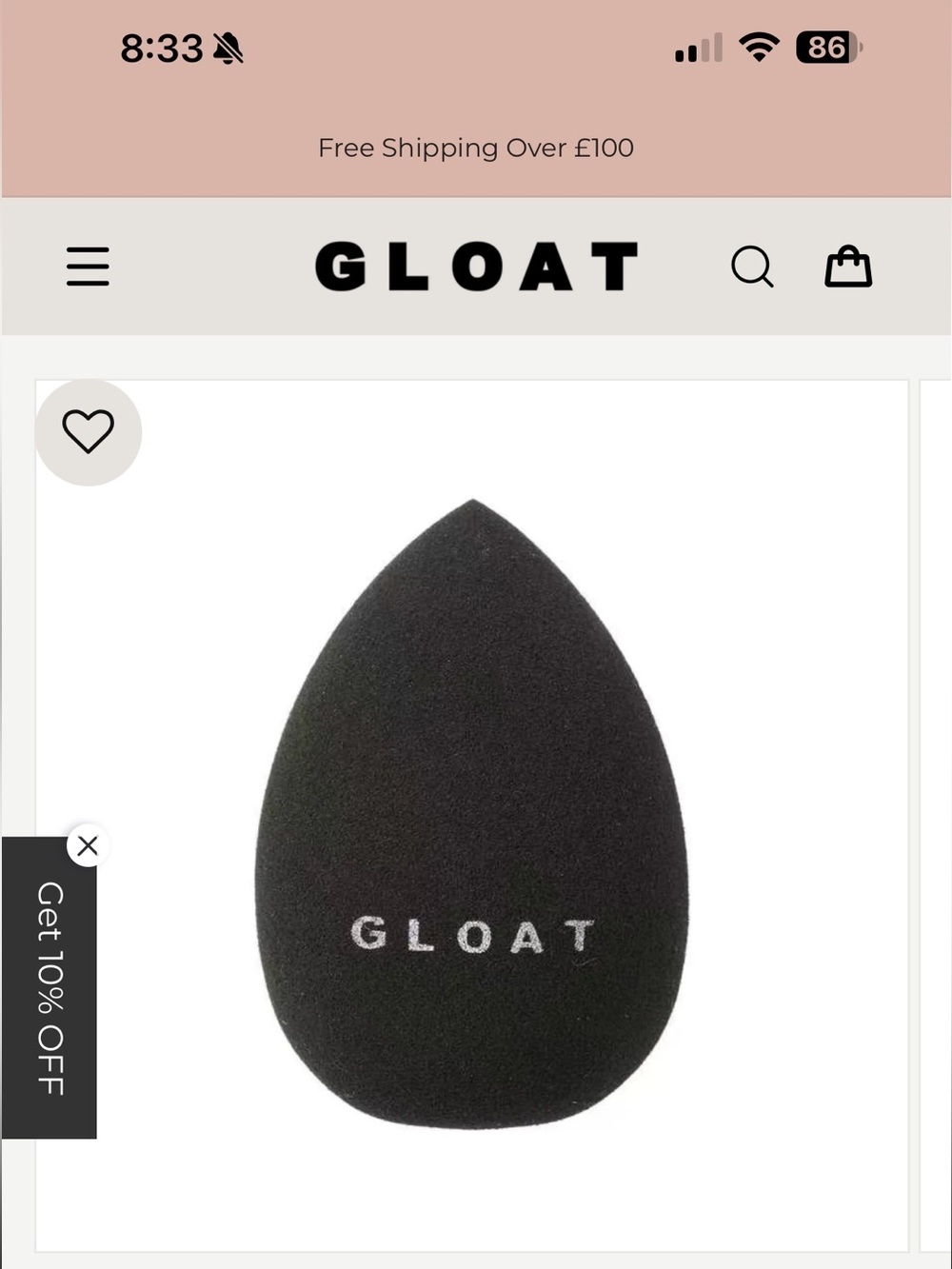 New, Unopened Gloat Makeup Sponge